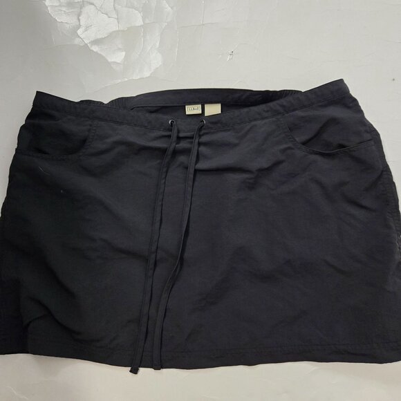 L.L. Bean Women's Size XL Black 100% Nylon Skirt Hiking Outdoor Hiking - Picture 4 of 7